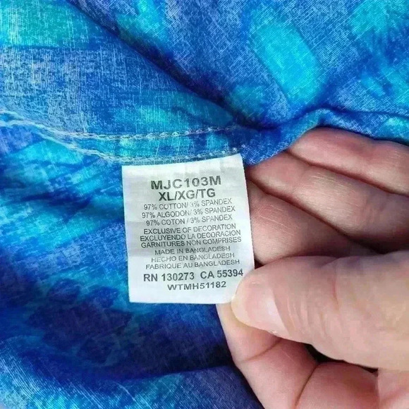 Wrangler 20X Shirt Mens Size XL Blue Aztec Print Pearl Snap Western 100% Cotton - Picture 7 of 8